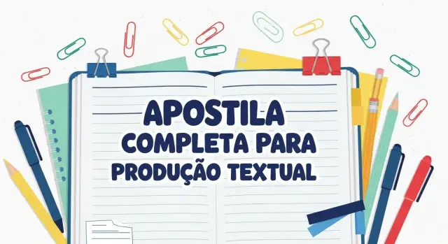 Capa do bônus: Apostila Completa de Produção Textual