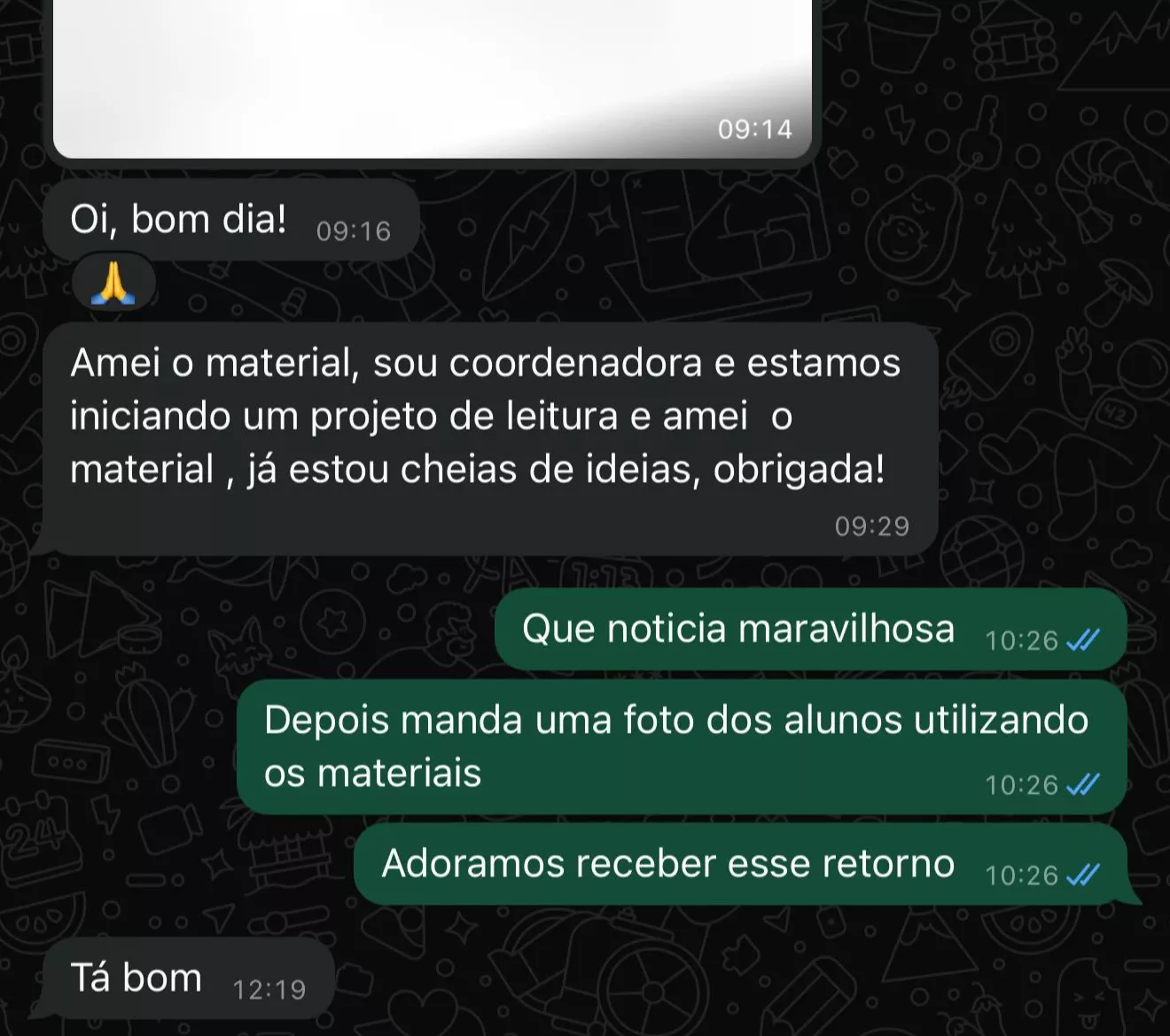 Depoimento 9 de professor(a) sobre o Missão Literária