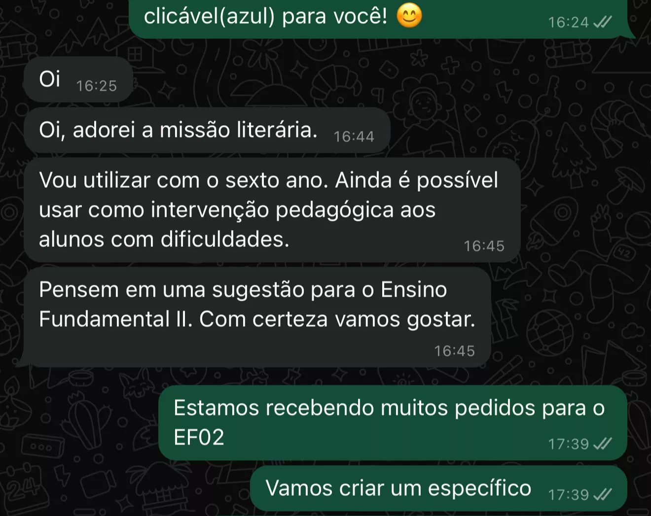 Depoimento 10 de professor(a) sobre o Missão Literária